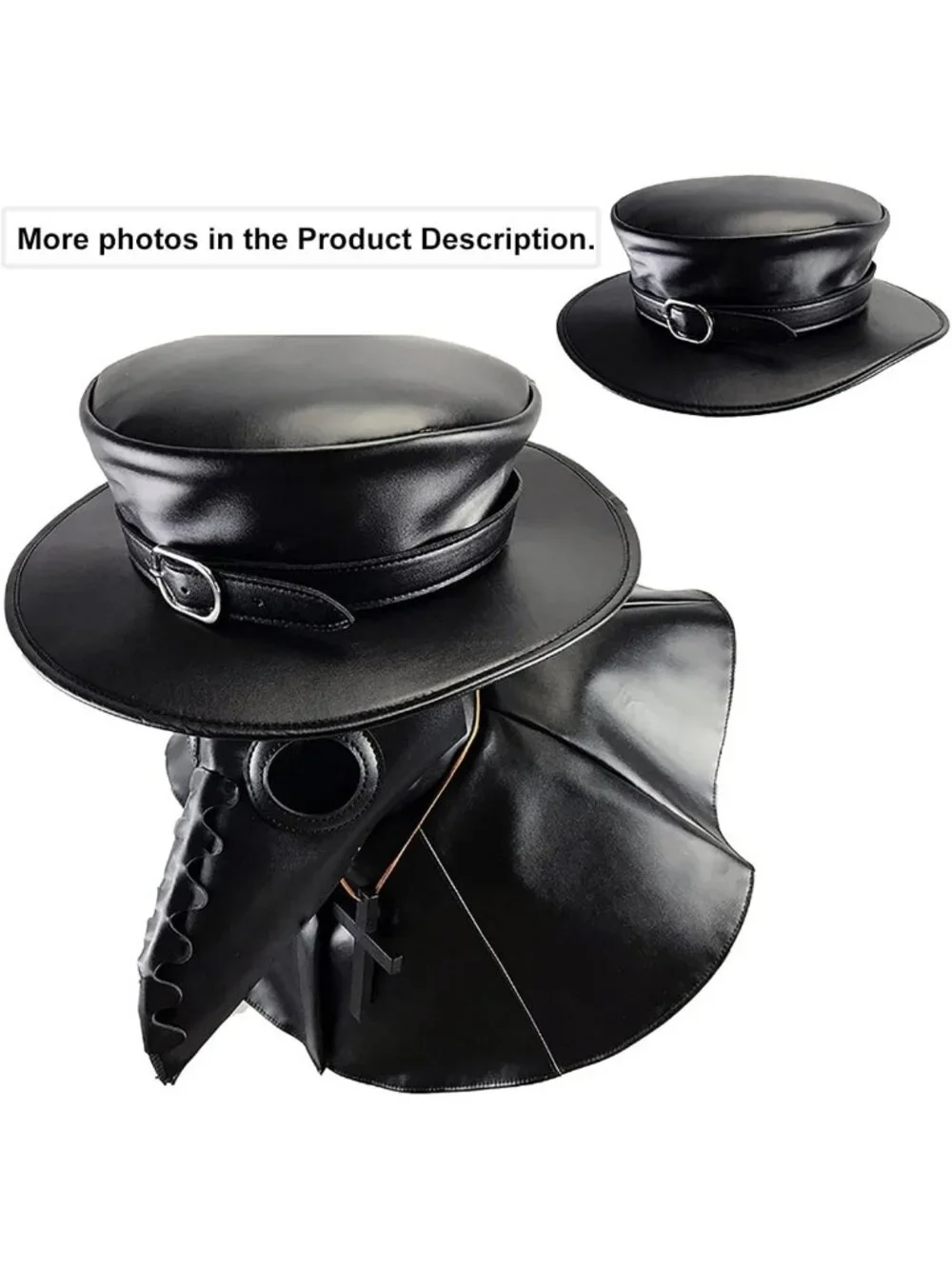 Steampunk Plague Doctor Halloween Costume | Magician Dress Up Party Outfit & Hat